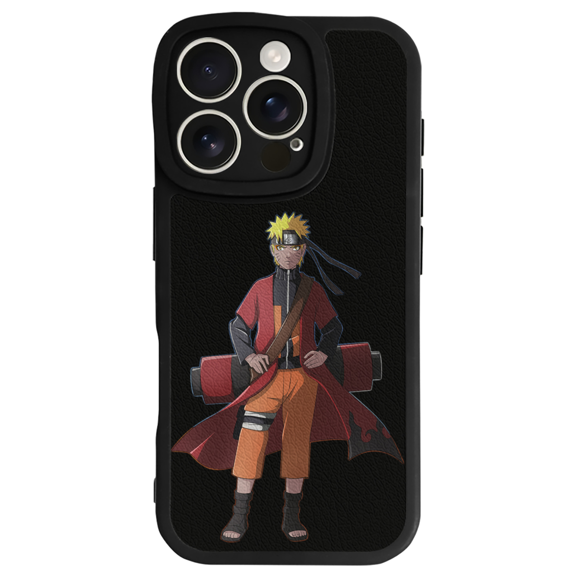 （画像用） NARUTO -ナルト- うずまき ナルト Uzumaki Naruto 【iPhone 16シリーズ対応】シリコンスマホケース（レザー調） 材質：シリコン